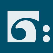 Teile eines Bassschlüssels in einem Quadrat