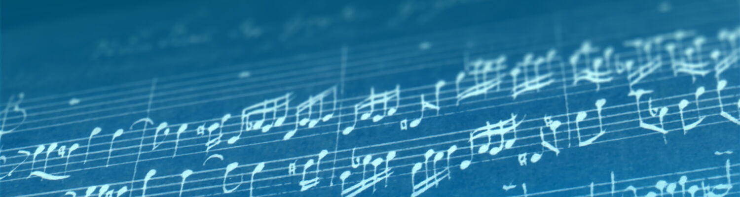 Hintergrundbild mit Notenzeilen